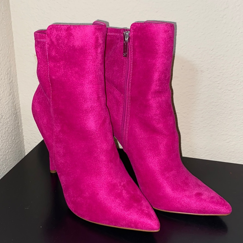 New Womens Jessica Simpson Larette Stretch Booties Pink size 11